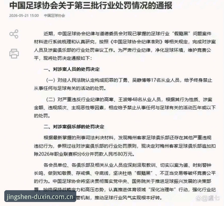 德信体育APP 从足协第三批禁足名单看中国足球治理实用知识